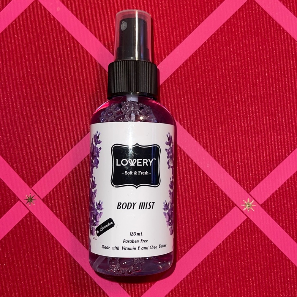 🛍️ 5 for $20 🛍️ Body mist by LOVERY soft and fresh scent. New, never used.